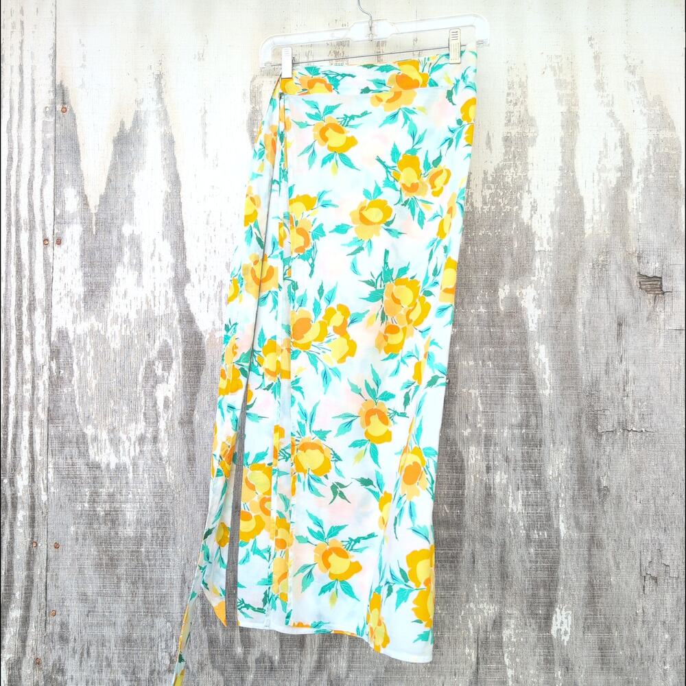 J. Crew 100% Cotton Wrap Skirt Tomato Girl Euro Summer Women's XL